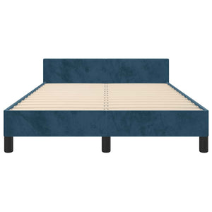 Bettgestell Dunkelblau 120x190 cm Samt