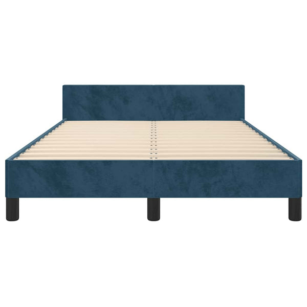 Bettgestell Dunkelblau 120x190 cm Samt