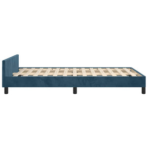 Bettgestell Dunkelblau 120x190 cm Samt