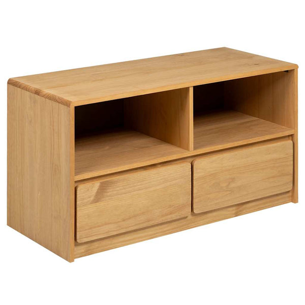 TV-Schrank Eiche Optik 99 cm Kiefer Massivholz