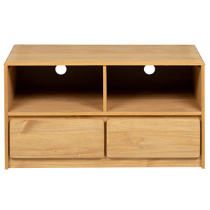 TV-Schrank Eiche Optik 99 cm Kiefer Massivholz