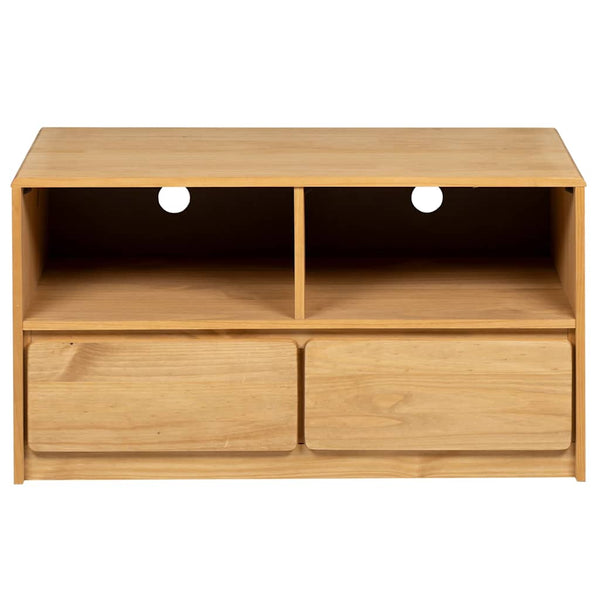 TV-Schrank Eiche Optik 99 cm Kiefer Massivholz