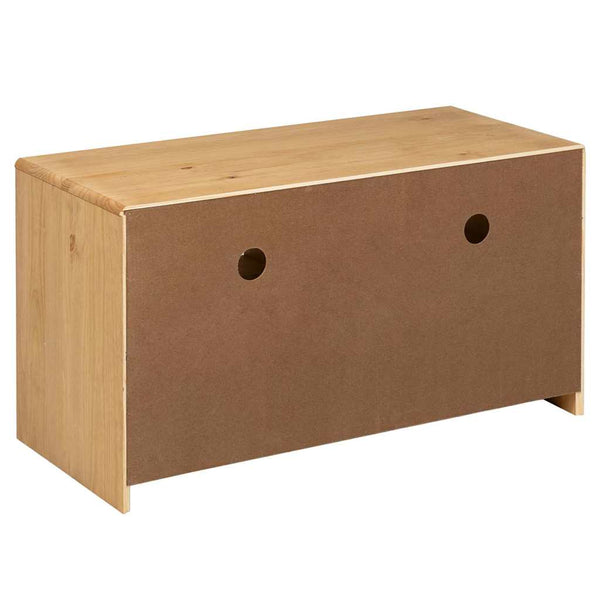 TV-Schrank Eiche Optik 99 cm Kiefer Massivholz