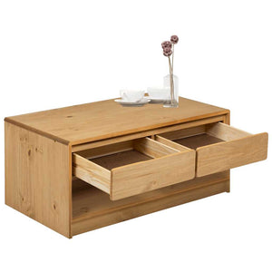 Couchtisch SAUDA Eiche Optik Kiefer Massivholz