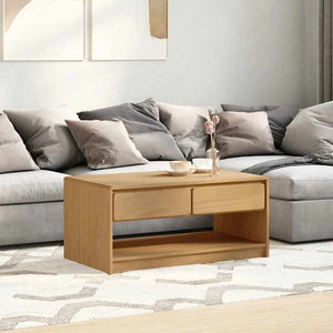 Couchtisch SAUDA Eiche Optik Kiefer Massivholz