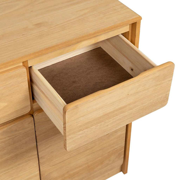 Sideboard Eiche Optik 80 cm Kiefernholz