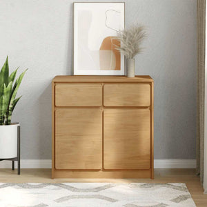 Sideboard Eiche Optik 80 cm Kiefernholz