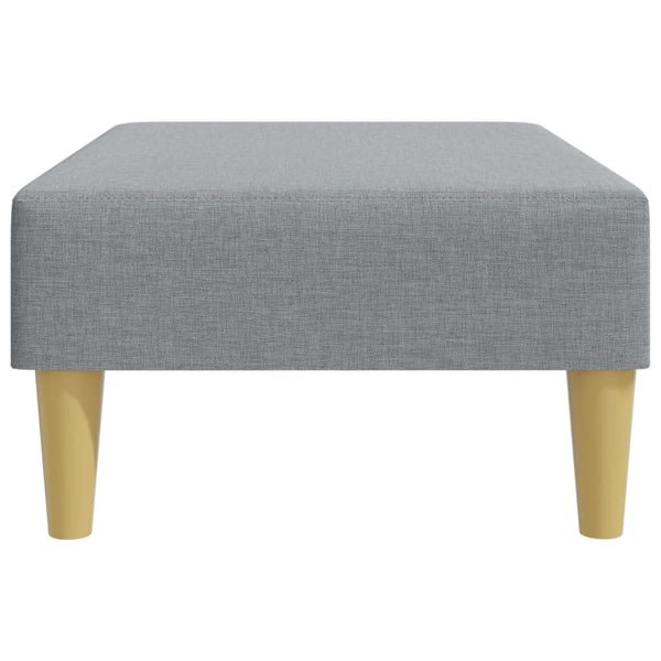 Hellgrauer Stoff Fußhocker 77x55 cm