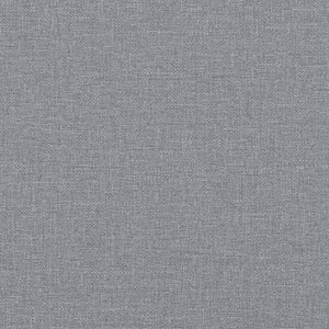 Hellgrauer Stoff Fußhocker 77x55 cm