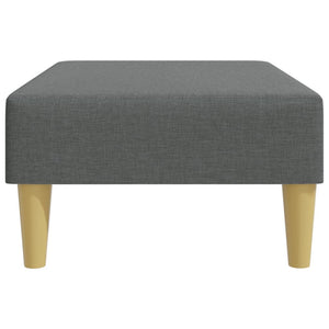 Dunkelgrauer Stoff Fußhocker 77x55 cm