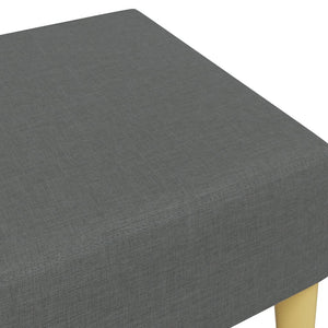 Dunkelgrauer Stoff Fußhocker 77x55 cm