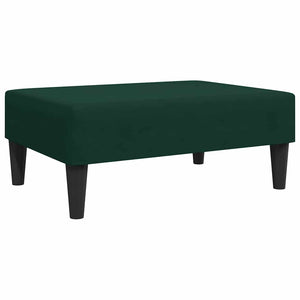vidaXL Repose-pieds vert foncé 77x55x31 cm Velours