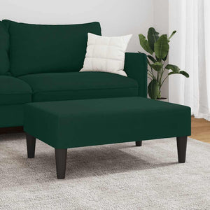 vidaXL Repose-pieds vert foncé 77x55x31 cm Velours