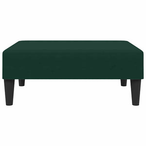 vidaXL Repose-pieds vert foncé 77x55x31 cm Velours