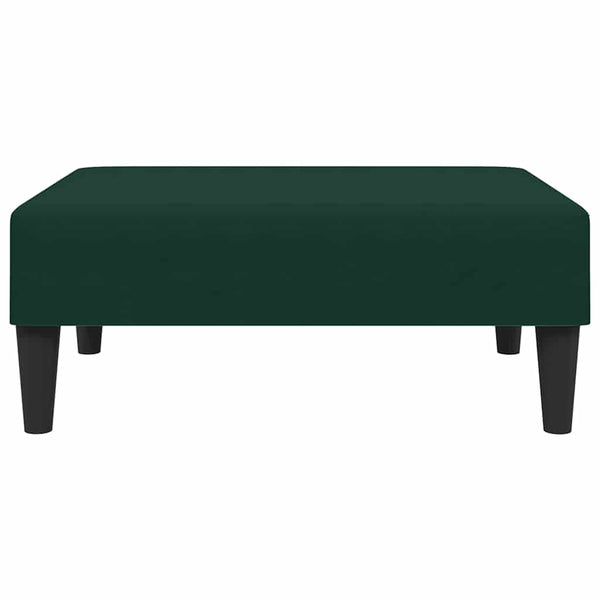 vidaXL Repose-pieds vert foncé 77x55x31 cm Velours