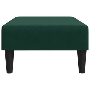 vidaXL Repose-pieds vert foncé 77x55x31 cm Velours