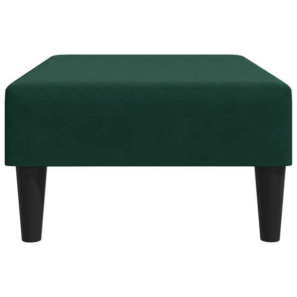 vidaXL Repose-pieds vert foncé 77x55x31 cm Velours