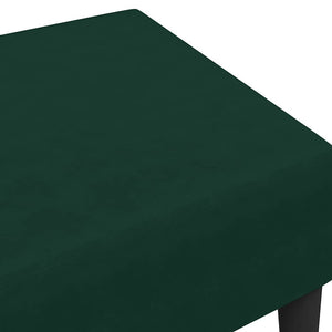 vidaXL Repose-pieds vert foncé 77x55x31 cm Velours
