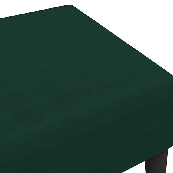 vidaXL Repose-pieds vert foncé 77x55x31 cm Velours