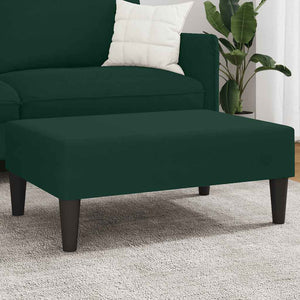 vidaXL Repose-pieds vert foncé 77x55x31 cm Velours