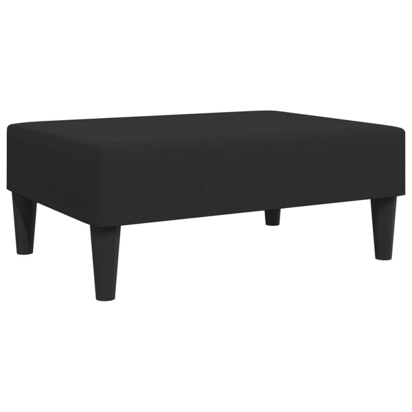 Schwarzer Samt Fußhocker 77x55x31 cm