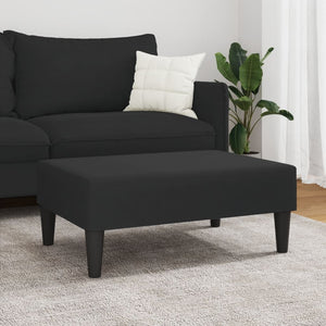 Schwarzer Samt Fußhocker 77x55x31 cm