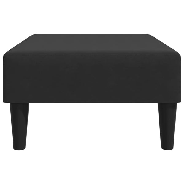 Schwarzer Samt Fußhocker 77x55x31 cm