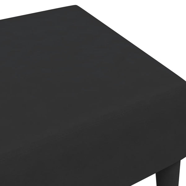 Schwarzer Samt Fußhocker 77x55x31 cm