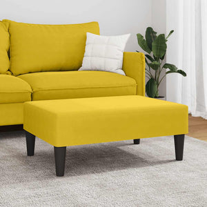 Gelber Samt Fußhocker 77x55x31 cm