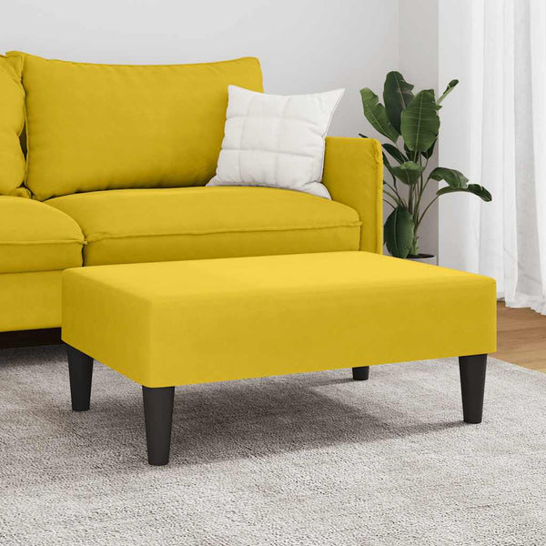 Gelber Samt Fußhocker 77x55x31 cm