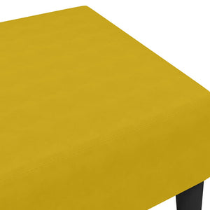Gelber Samt Fußhocker 77x55x31 cm