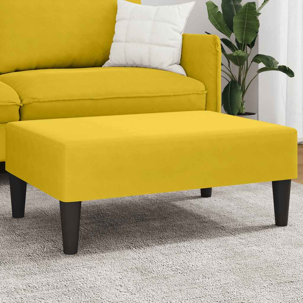 Gelber Samt Fußhocker 77x55x31 cm