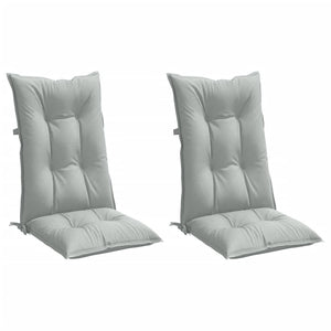 Hochlehner Auflagen 2er Set Hellgrau 120x50x7 cm