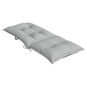 Hochlehner Auflagen 2er Set Hellgrau 120x50x7 cm