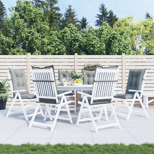 Hochlehner Auflagen 6er Set Hellgrau 120x50x7 cm