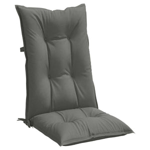 Hochlehner Auflagen 4er Set Dunkelgrau 120 cm