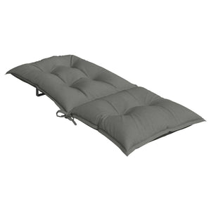 Hochlehner Auflagen 4er Set Dunkelgrau 120 cm