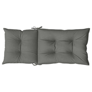 Hochlehner Auflagen 4er Set Dunkelgrau 120 cm