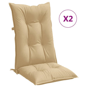 Hochlehner Auflagen 2er Set Beige 120x50 cm