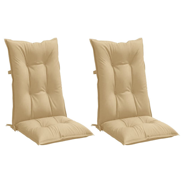 Hochlehner Auflagen 2er Set Beige 120x50 cm