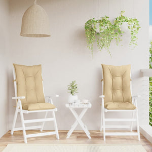 Hochlehner Auflagen 2er Set Beige 120x50 cm