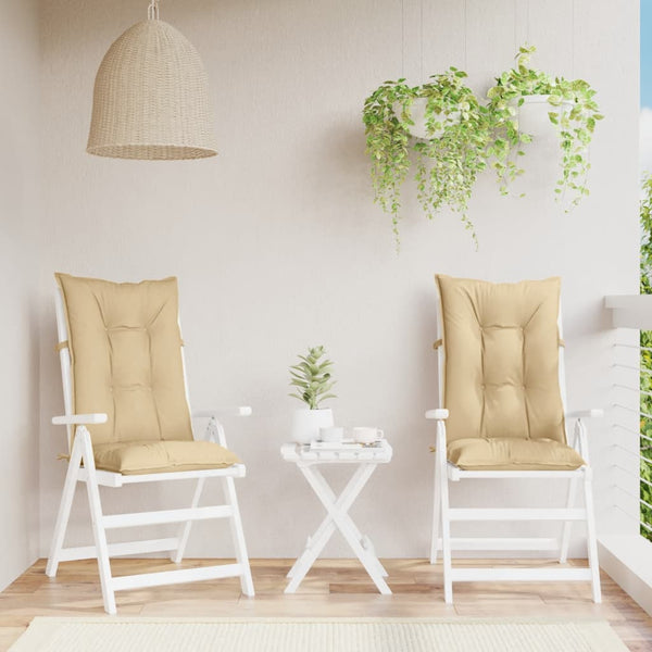Hochlehner Auflagen 2er Set Beige 120x50 cm