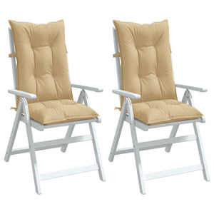 Hochlehner Auflagen 2er Set Beige 120x50 cm
