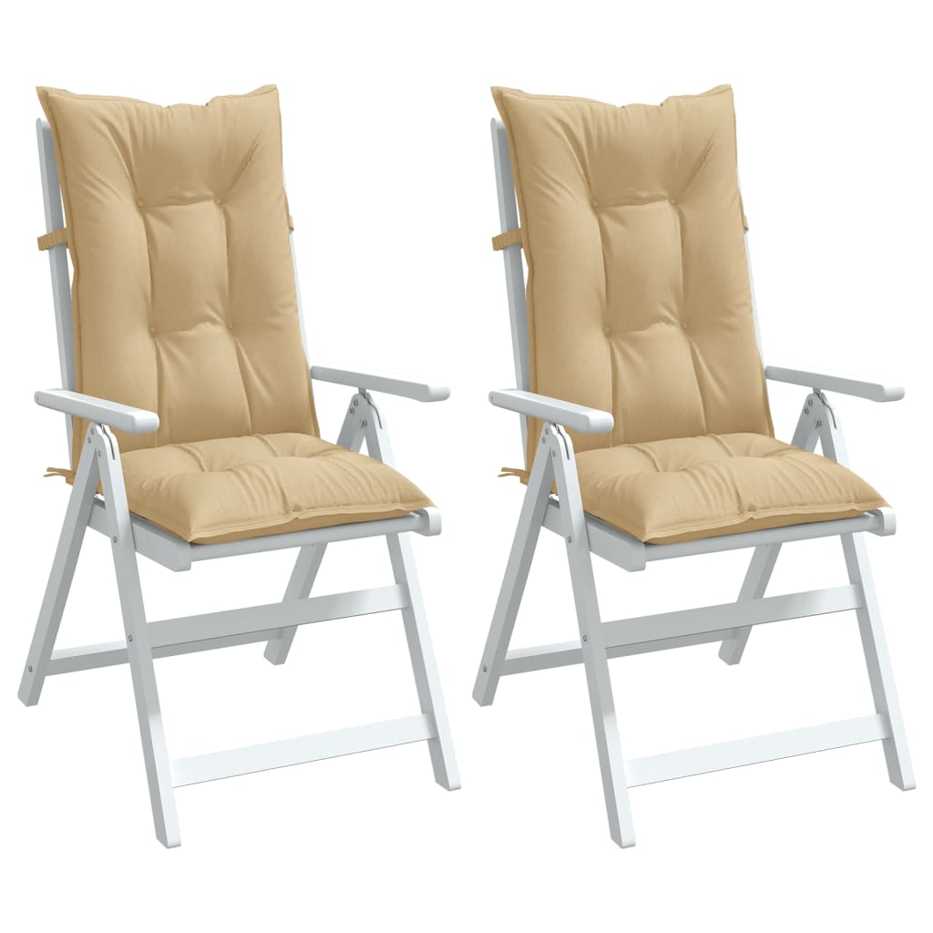 Hochlehner Auflagen 2er Set Beige 120x50 cm
