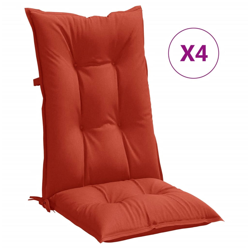 Hochlehner Auflagen 4er Set Rot Melange