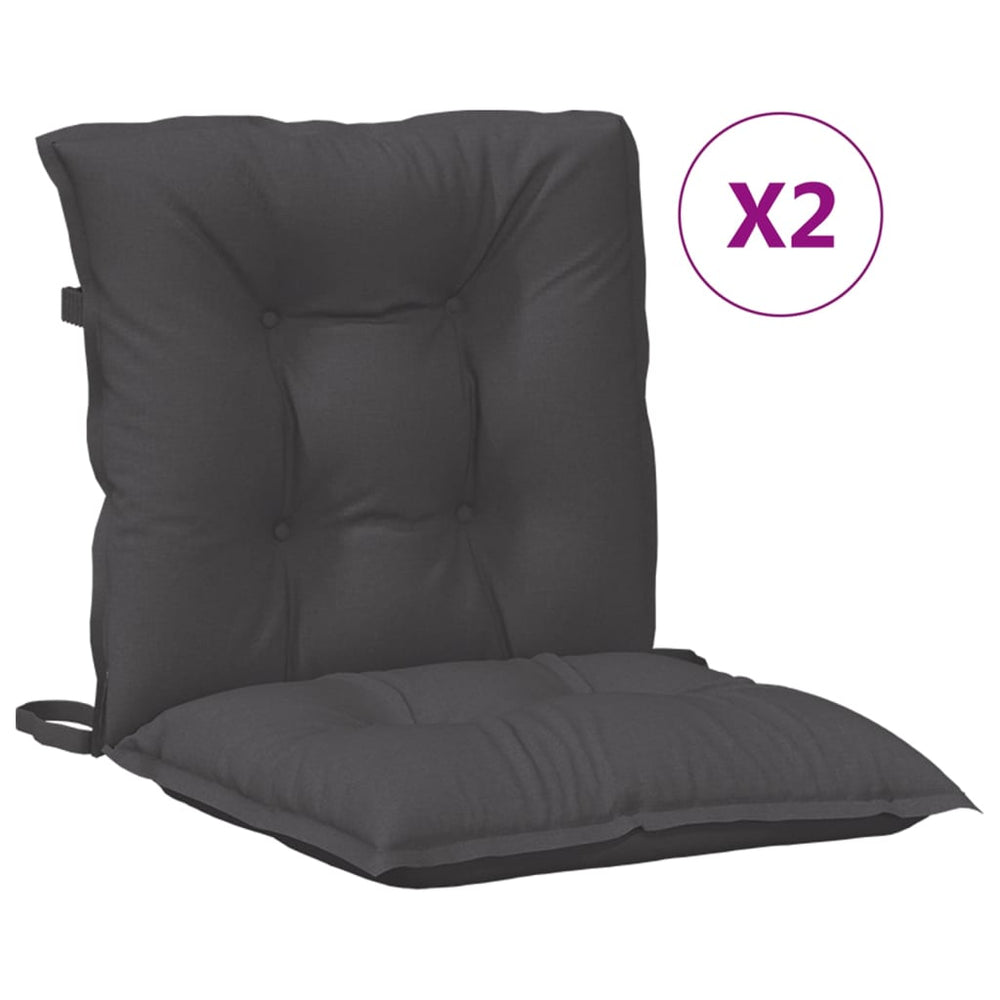 Niedriglehner Auflagen 2er Set Anthrazit
