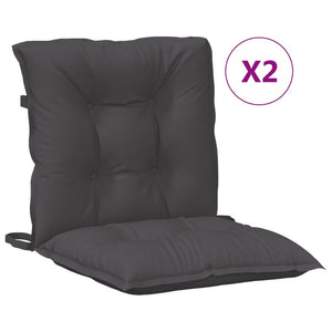 Niedriglehner Auflagen 2er Set Anthrazit
