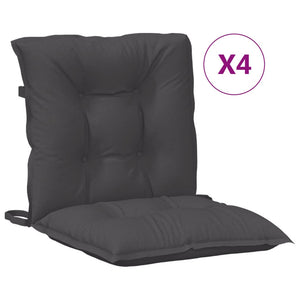 Niedriglehner Auflagen 4er Set Anthrazit 100x50x7cm
