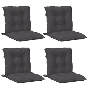 Niedriglehner Auflagen 4er Set Anthrazit 100x50x7cm
