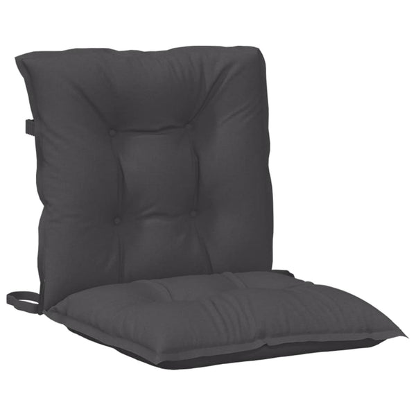 Niedriglehner Auflagen 4er Set Anthrazit 100x50x7cm
